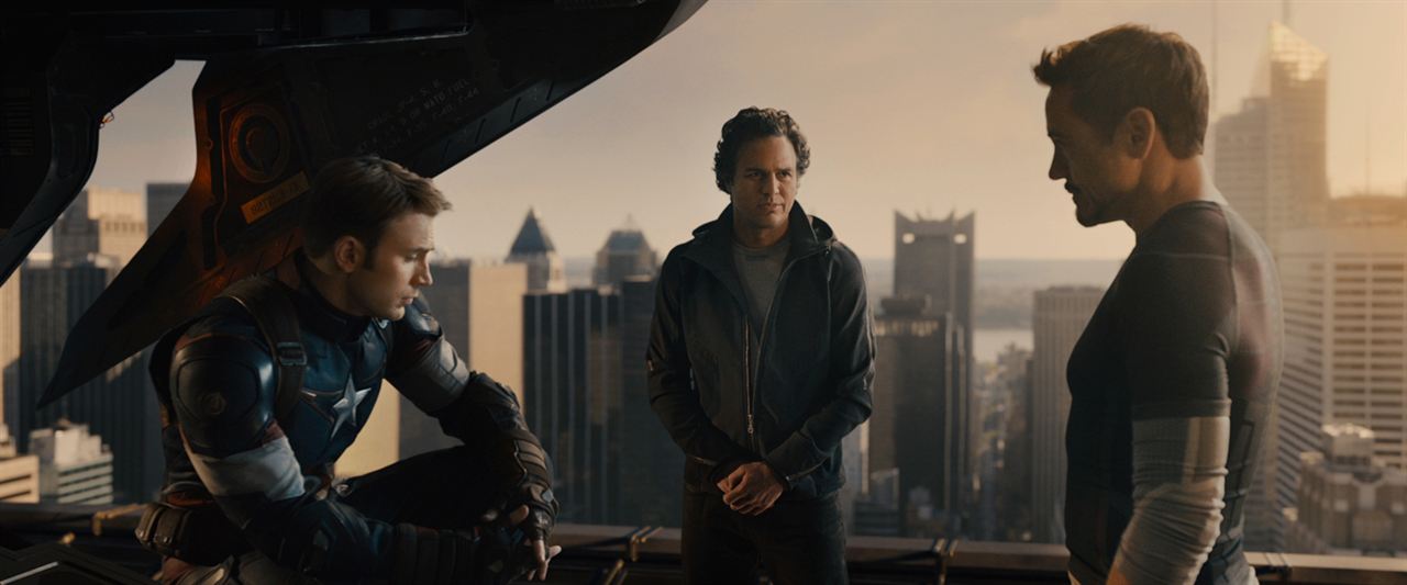 Avengers : L'ère d'Ultron : Photo Chris Evans, Robert Downey Jr., Mark Ruffalo