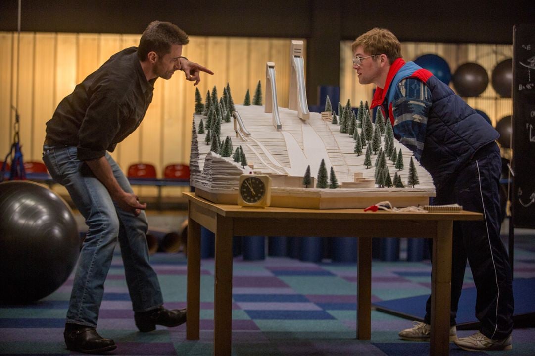 Eddie The Eagle : Photo Hugh Jackman, Taron Egerton