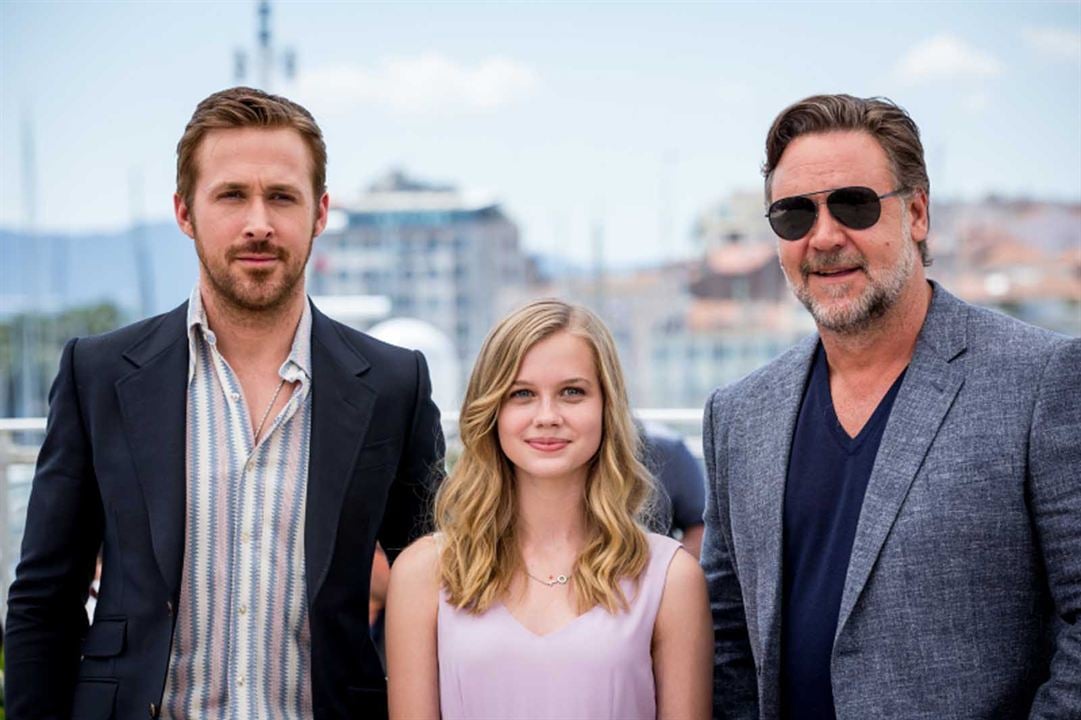 The Nice Guys : Photo promotionnelle Russell Crowe, Ryan Gosling, Angourie Rice