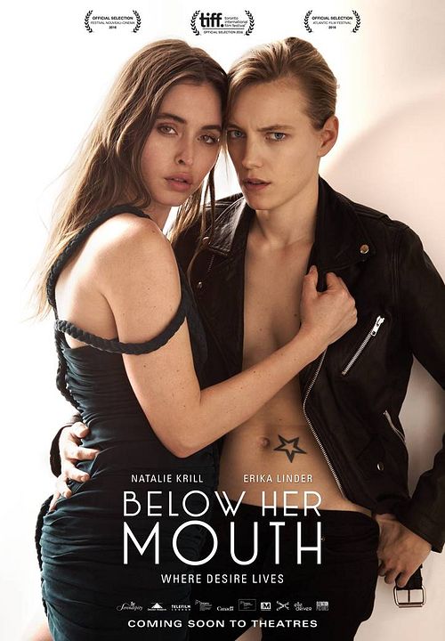 Below Her Mouth : Affiche