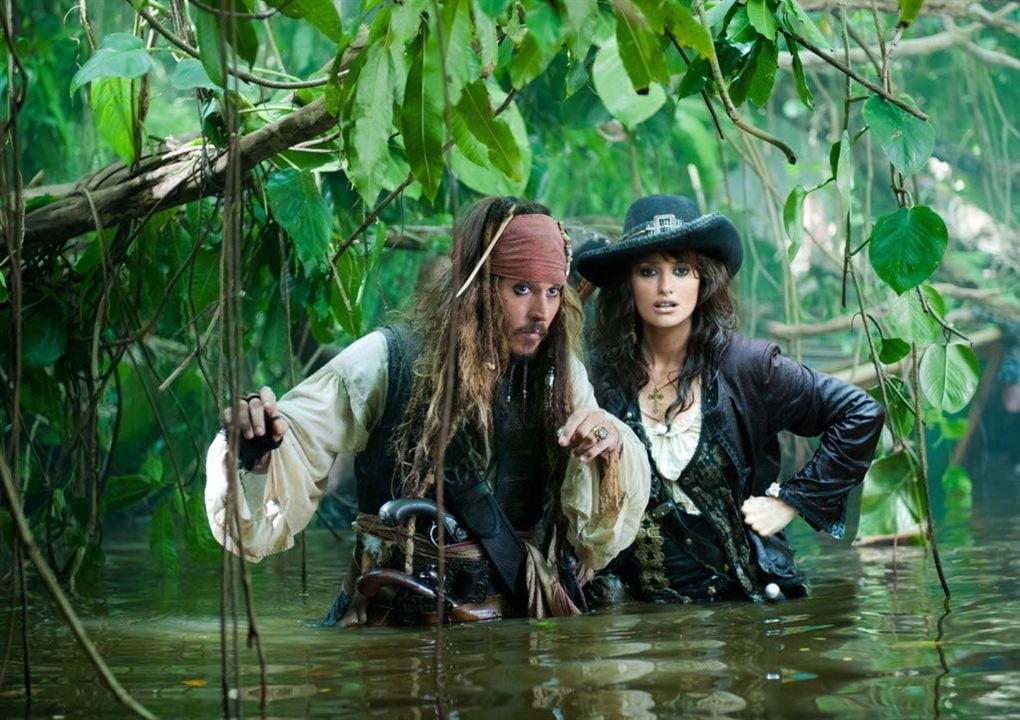 Pirates des Caraïbes : la Fontaine de Jouvence : Photo Johnny Depp, Penélope Cruz