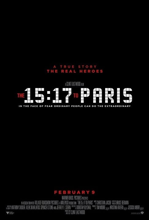 Le 15h17 pour Paris : Affiche