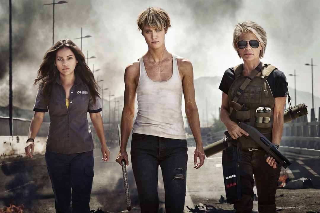Terminator: Dark Fate : Photo Linda Hamilton, Mackenzie Davis, Natalia Reyes