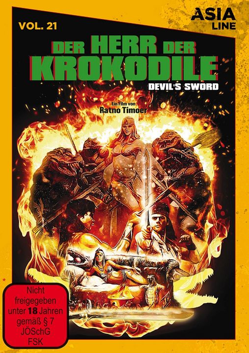 Le Justicier contre la reine des crocodiles : Affiche