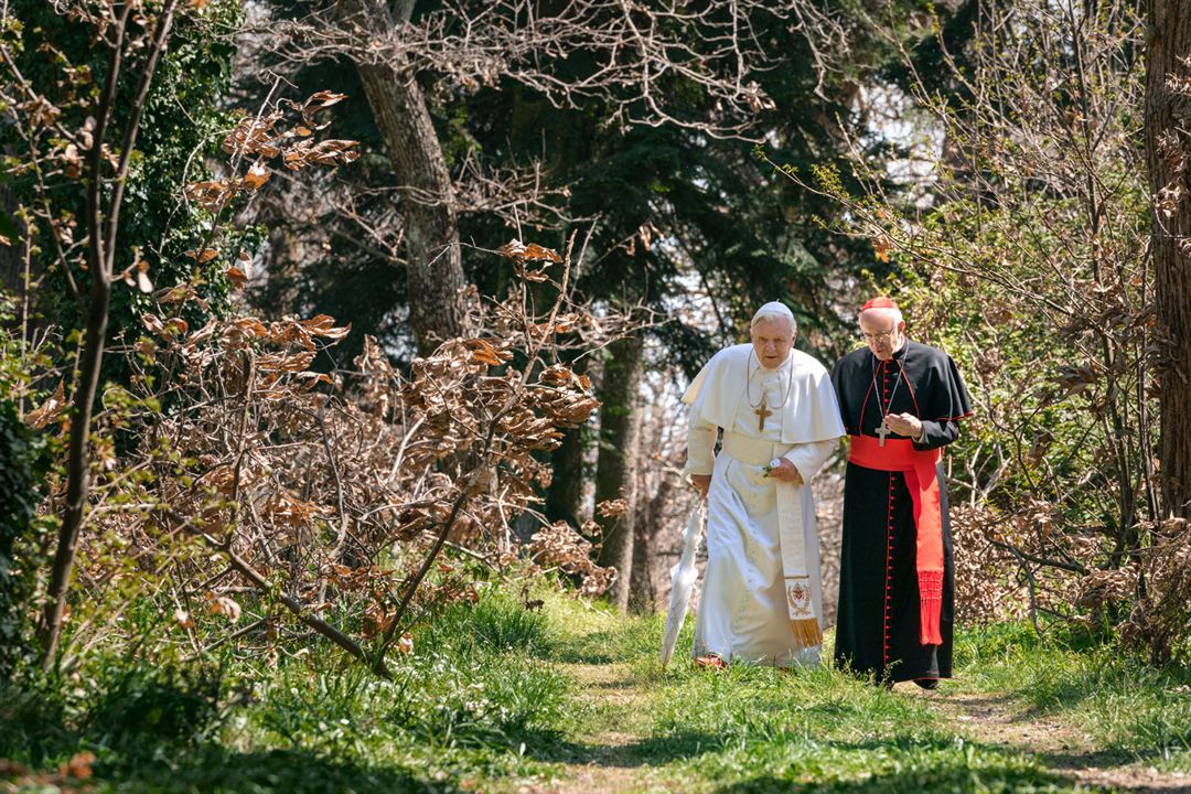 Les deux Papes : Photo Anthony Hopkins, Jonathan Pryce