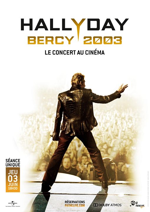 Johnny Hallyday - Bercy 2003 Le concert au cinéma : Affiche