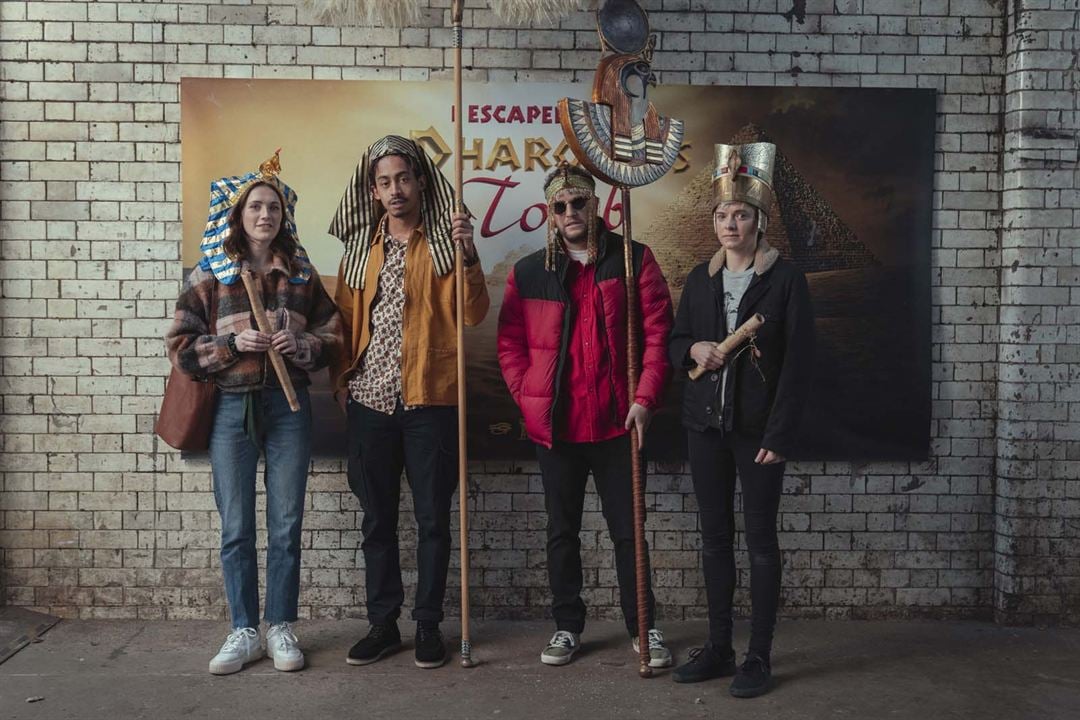 Photo Mae Martin, Jack Barry, Charlotte Ritchie, Jordan Stephens