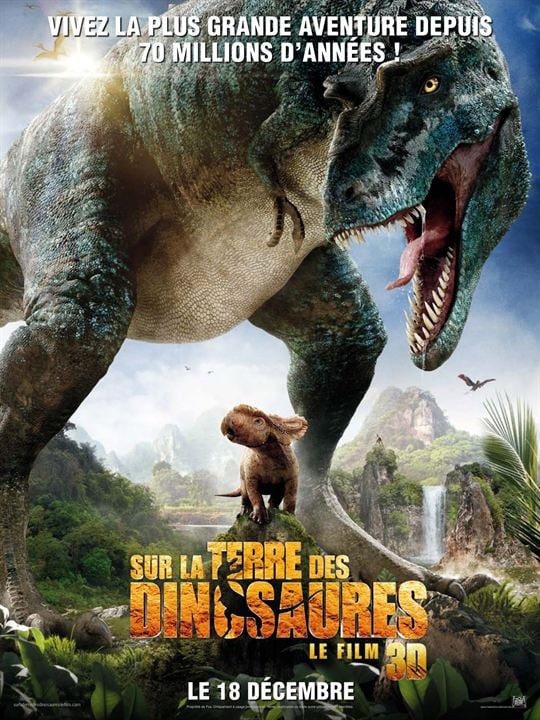 Sur la terre des dinosaures, le film 3D : Affiche