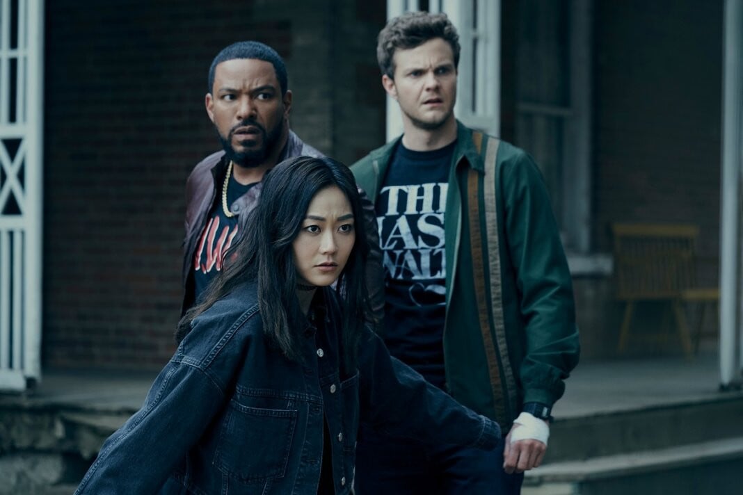 The Boys : Photo Karen Fukuhara, Laz Alonso, Jack Quaid