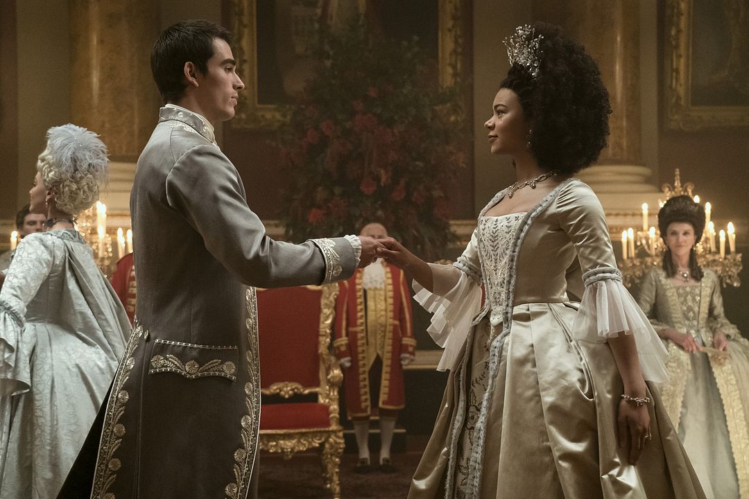 La Reine Charlotte : Un chapitre Bridgerton : Photo India Amarteifio, Corey Mylchreest