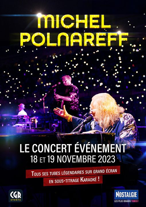 Michel Polnareff : le concert iconique au cinéma : Affiche