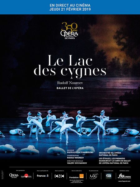 Affiche du film Le Lac des cygnes (Opéra de Paris-FRA Cinéma)