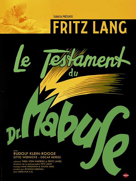 Affiche du film Le Testament du docteur Mabuse