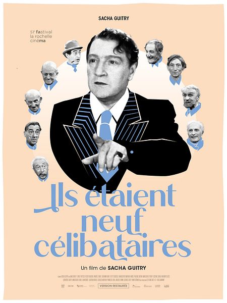 Affiche du film Ils étaient neuf célibataires