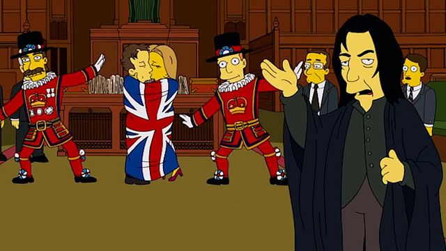 En 2013, Les Simpson parodiaient la comédie romatique britannique Love Actually, en faisant appel à Benedict Cumberbatch pour imiter Alan Rickman, sur une musique de David Bowie.