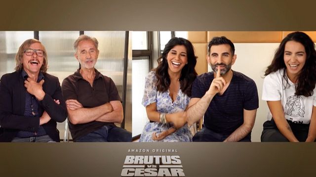 Lina El Arabi, Reem Kherici, Thierry Lhermitte, Pascal Demolon et Kheiron, à l'affiche de Brutus vs César, &nbsp;connaissent-ils les péplums sur le bout des ... émojis ?